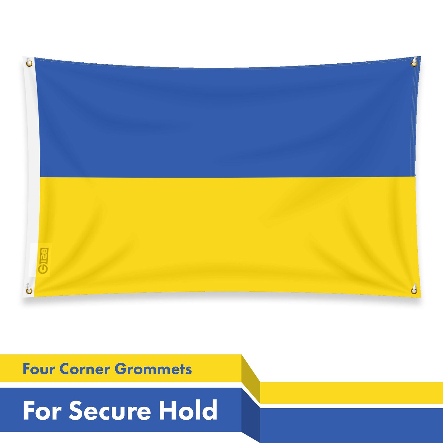 G128 3 Pack: Ukraine Ukrainian Flag | 3x5 Ft | LiteWeave Pro Series Printed 150D Polyester, 4 Corner Brass Grommets | Country Flag, Vibrant Colors, More Durable Than 100D 75D Polyester