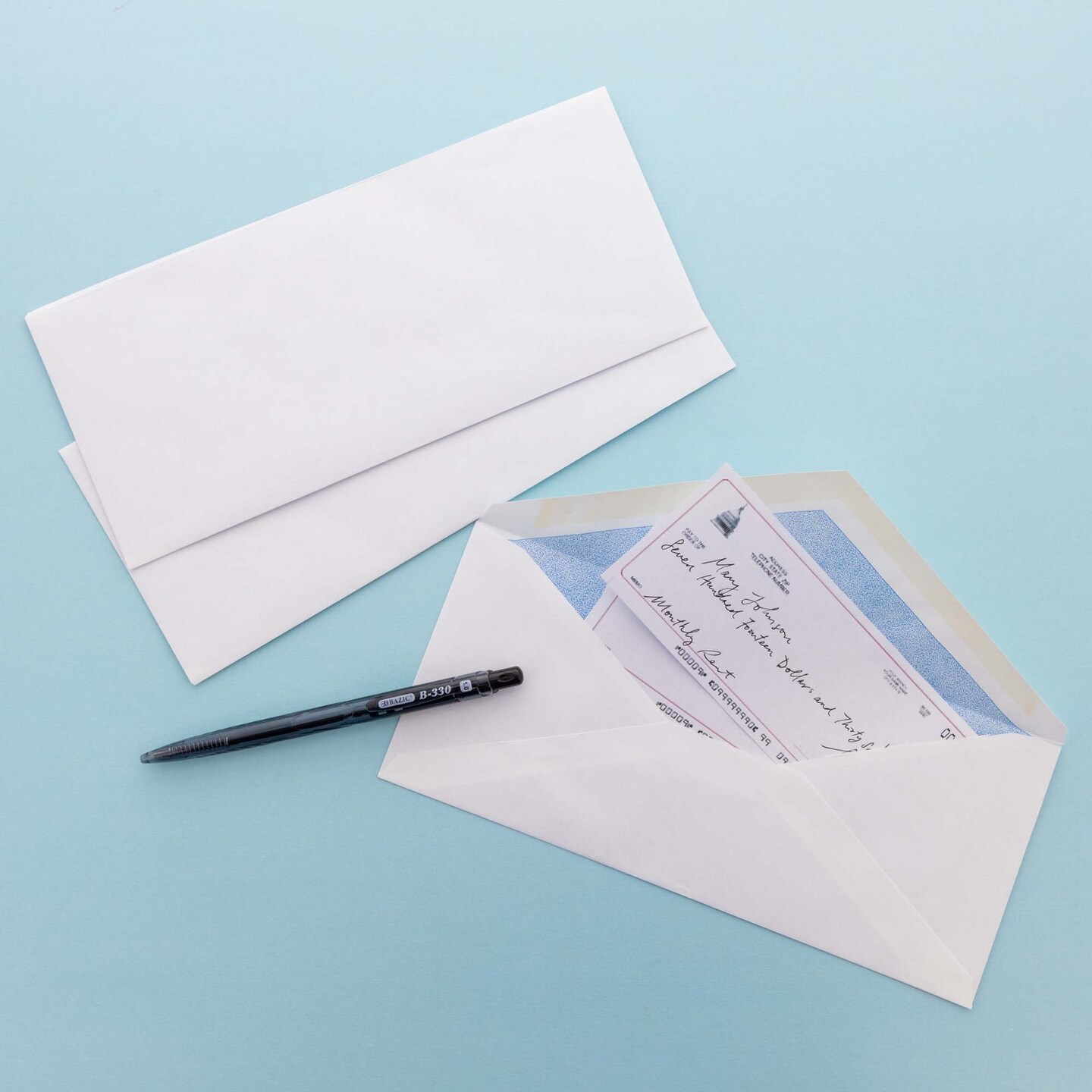 BAZIC #10 Gummed Closure Security Envelope (40/Pack)