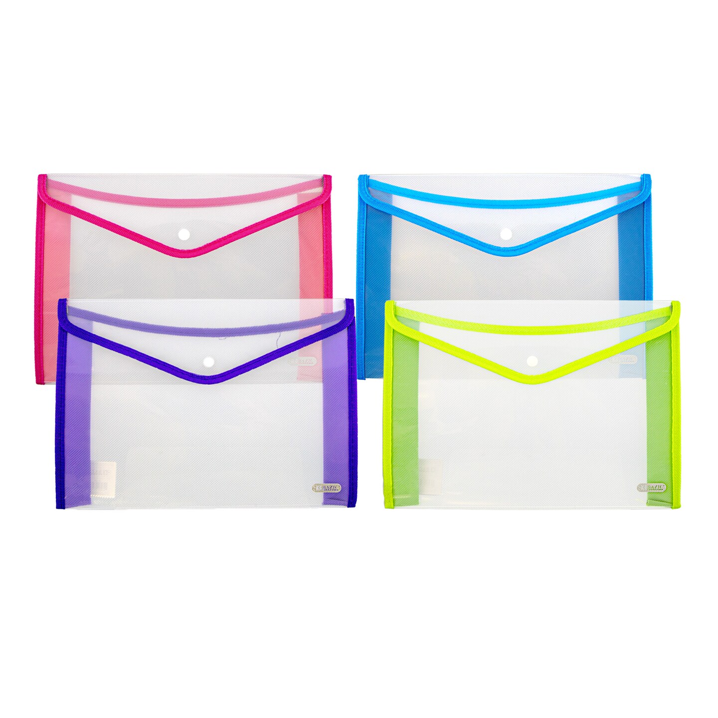 BAZIC Document Holder V-Flap Clear A4/Letter Size