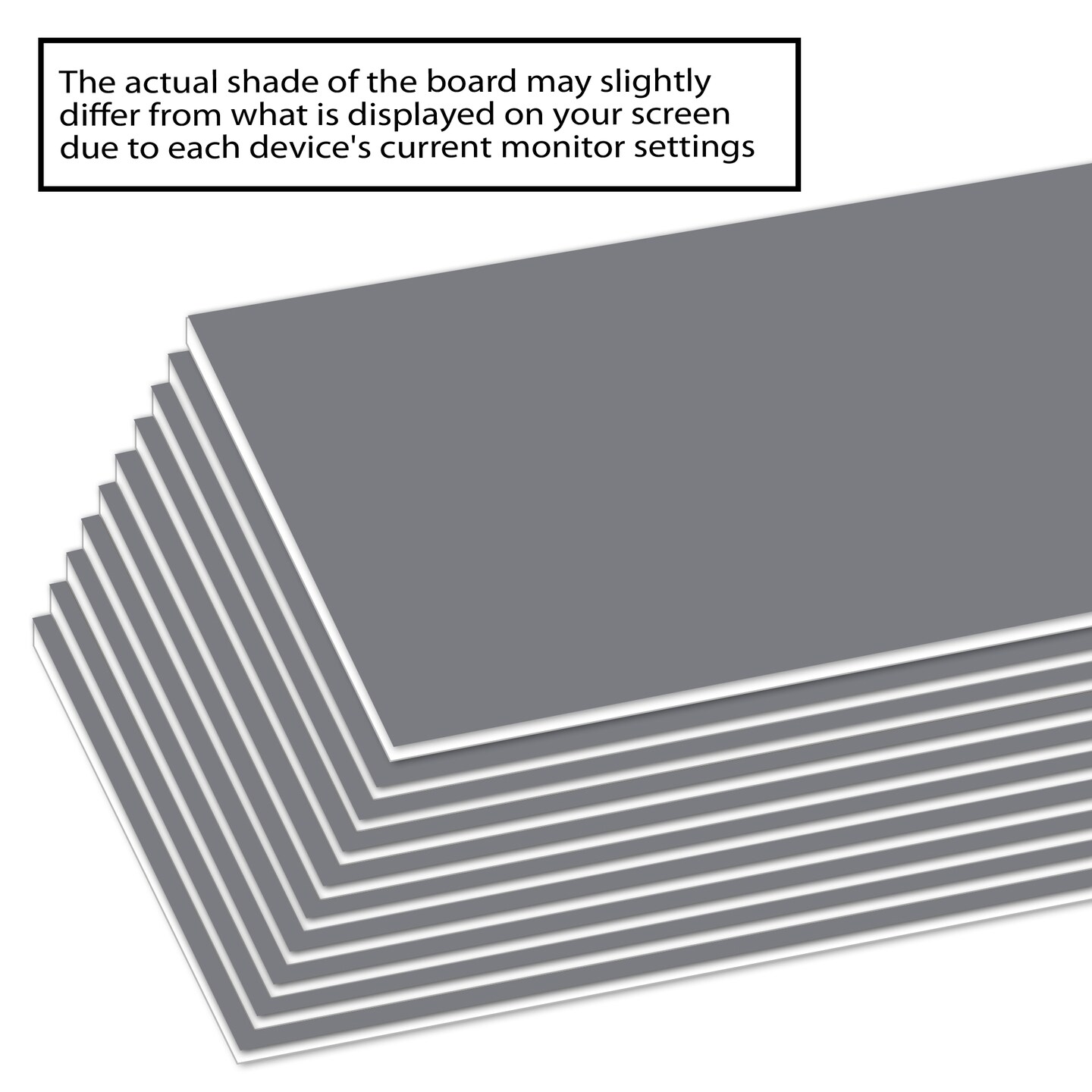 BAZIC 20&#x22; X 30&#x22; Slate Gray Foam Board (25 Unit/Case)