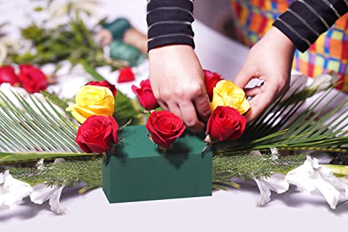 FLOFARE Pack of 8 Floral Foam Blocks for Fresh and Artificial Flowers, Each (7.8&#x201D; L x 3.5&#x201D; W x 2.4&#x201D; H), Dry and Wet Floral Foam Blocks for Wedding, Birthdays, Home, Office, and Garden Decorations