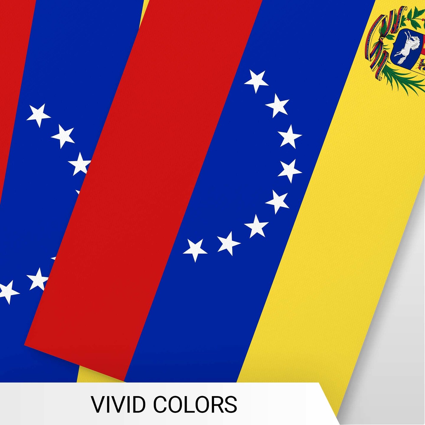 G128 Venezuela &#x9;Venezuelan Bunting Banner | Flag 8.2 x 5.5 Inch, Full String 33 Feet | Printed 150D Polyester, Decorations For Bar, School, Festival Events Celebration