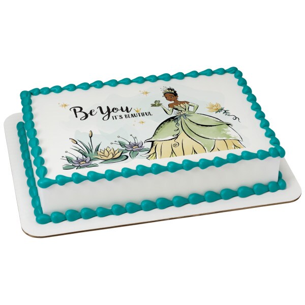 Disney Princess Tiana Be You Edible Cake Topper Image - 1/4 Sheet