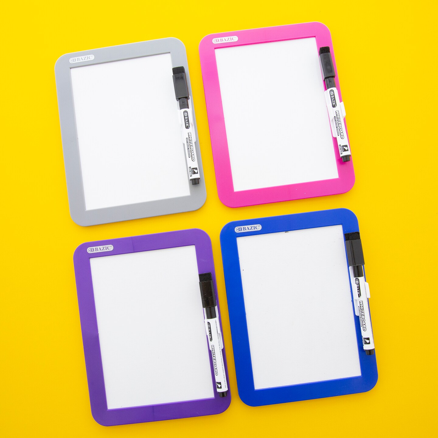 BAZIC Magnetic Locker Dry Erase Board 5&#x22; X 7&#x22; w/ Marker