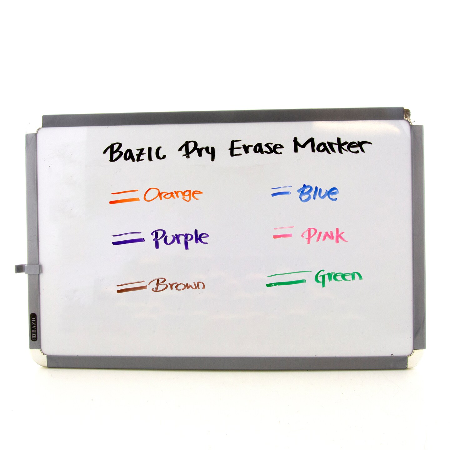 BAZIC Chisel Tip Bright Color Dry-Erase Markers (6/Pack)