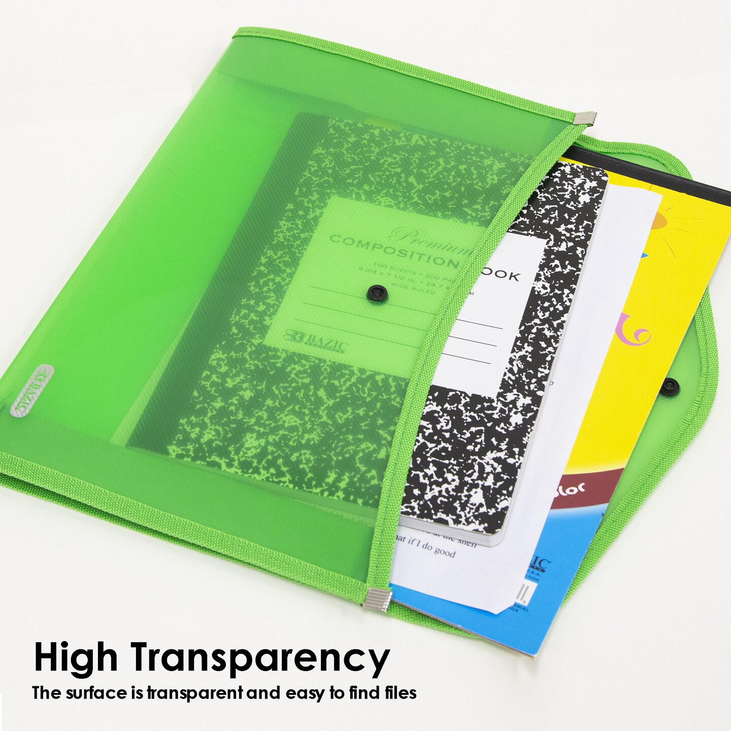 BAZIC Document Holder V-Flap A4/Letter Size