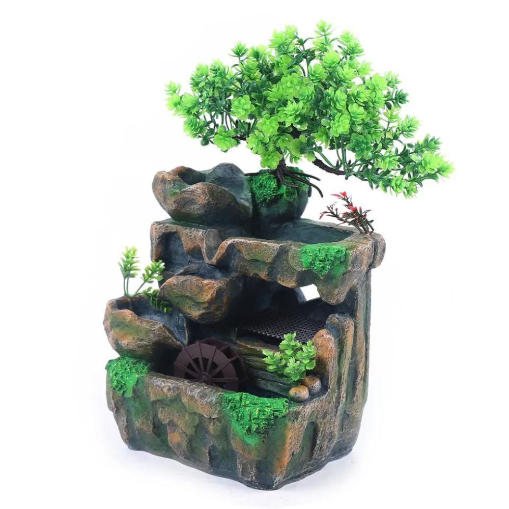 Feng Shui Mini Rockery Desktop Fountain Indoor Desk Decor