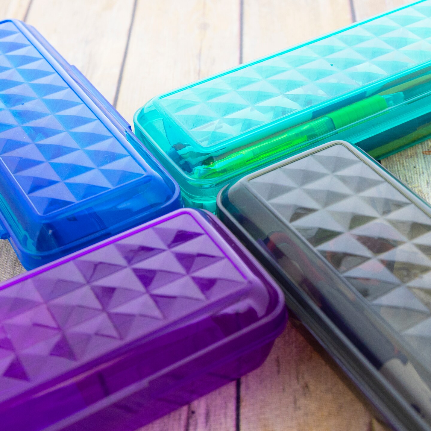 BAZIC 8&#x22; LUCENT Pencil Case Organizer Box
