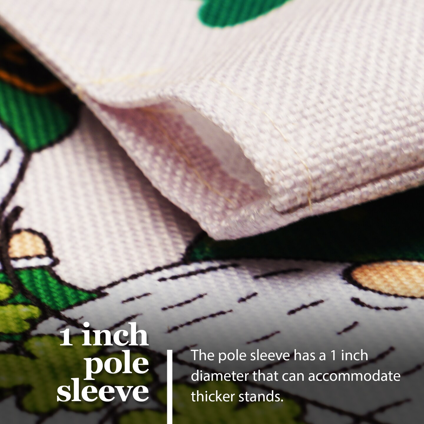 G128 Garden Flag Happy St. Patrick's Day Three Leprechaun Gnomes 12"x18" Burlap Fabric