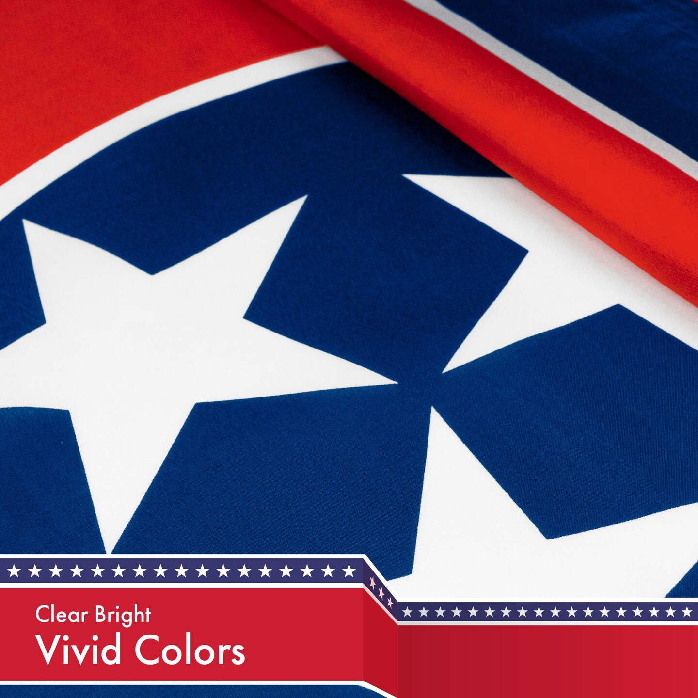 Tennessee TN State Flag 3x5 Ft 2-Pack 150D Printed Polyester By G128