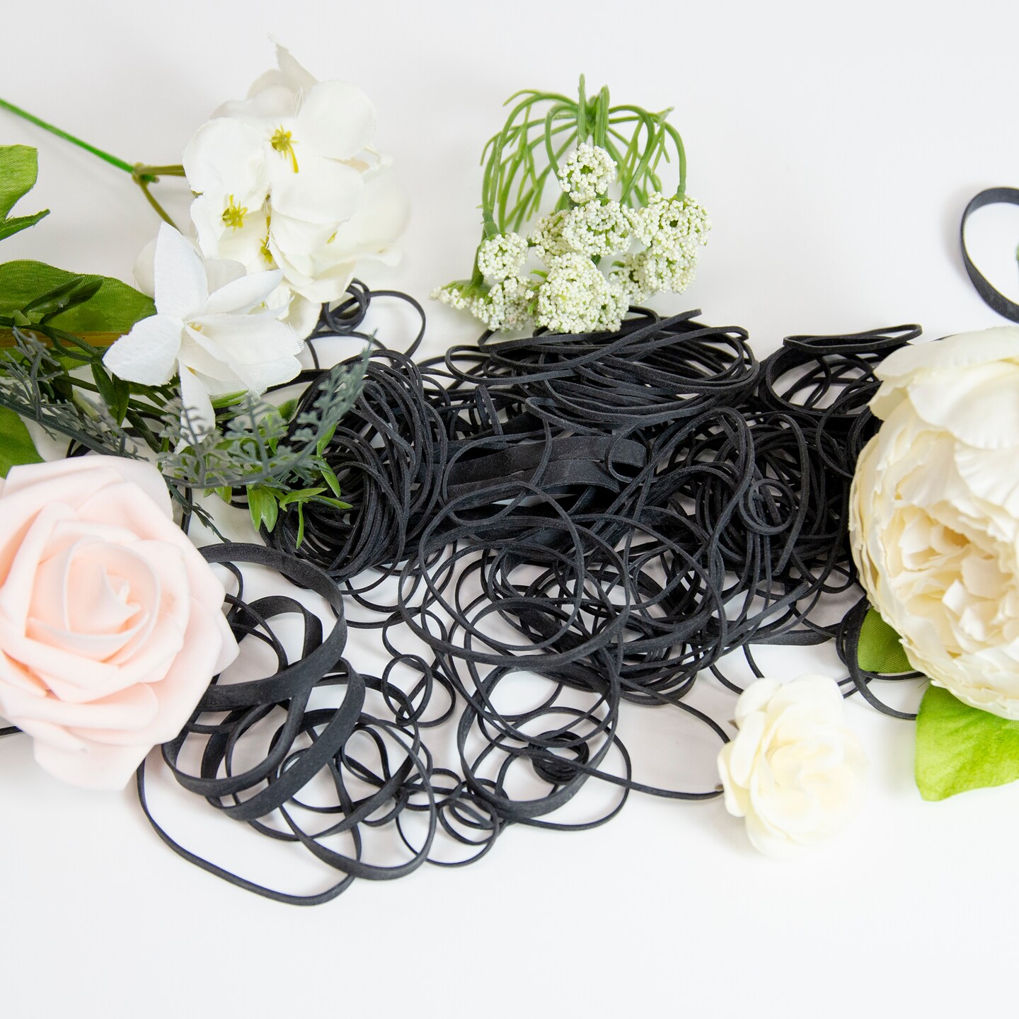 BAZIC 2 Oz./ 56.70 g Assorted Sizes Black Color Rubber Bands