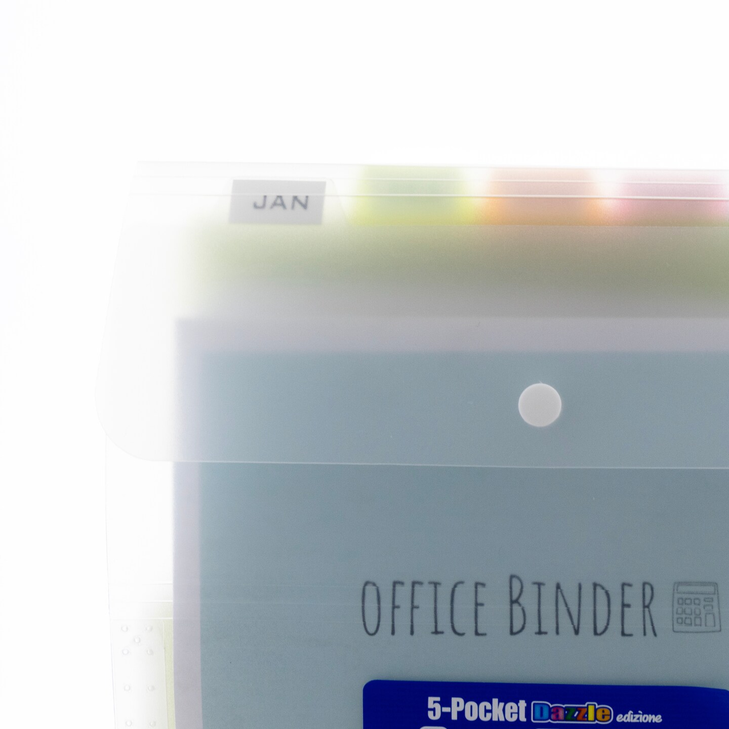 BAZIC Expanding File Folder Letter Size Vertical Poly 5-Pocket