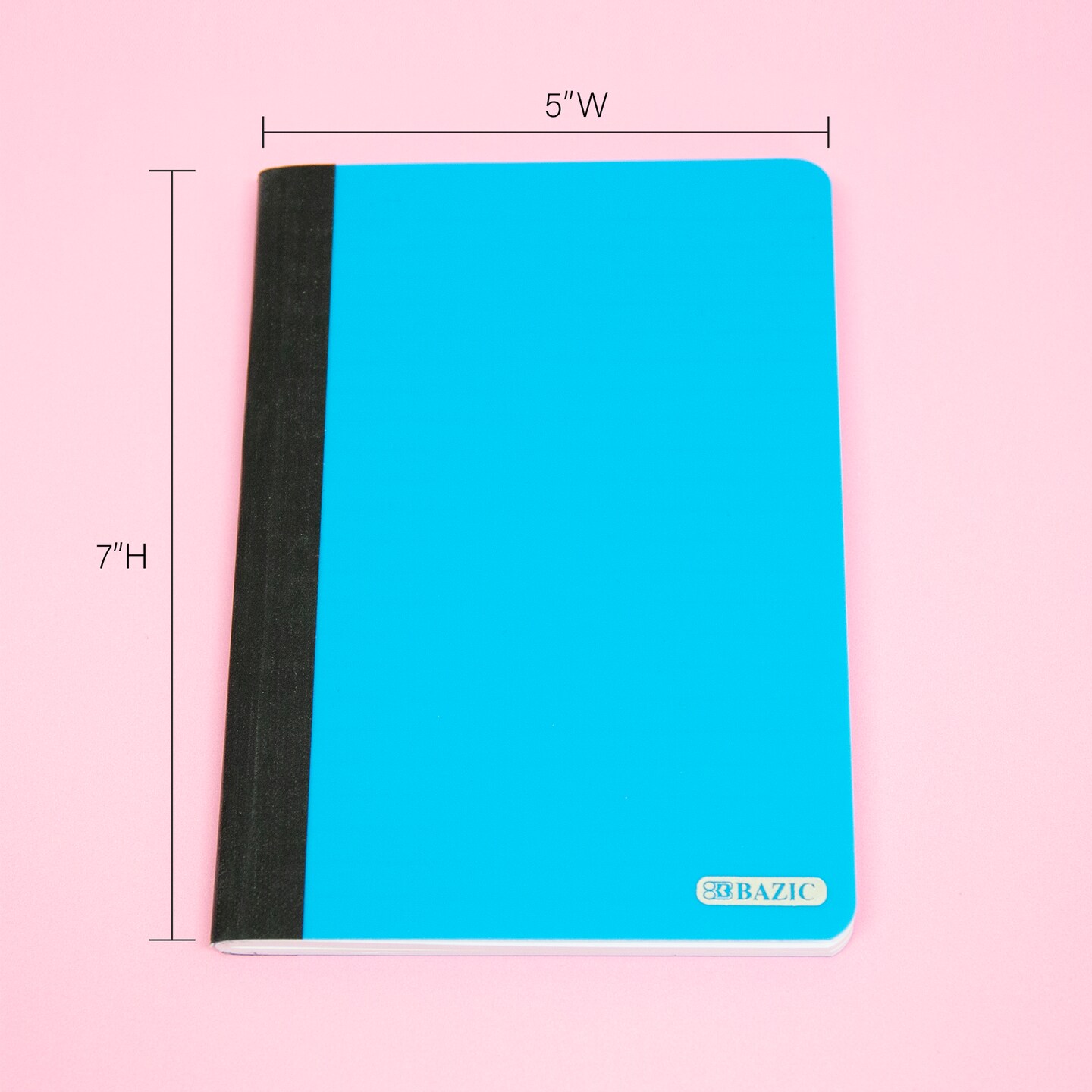 BAZIC Composition Book Poly Cover 5&#x22; x 7&#x22; 80 Ct.