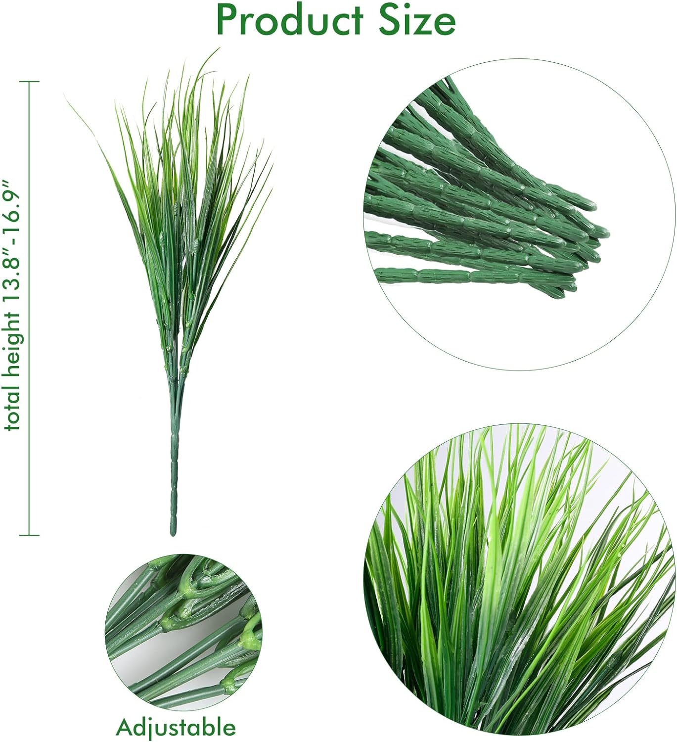 Celebrate Nature: 22 Bundles Artificial Grass for Indoor/Outdoor Décor