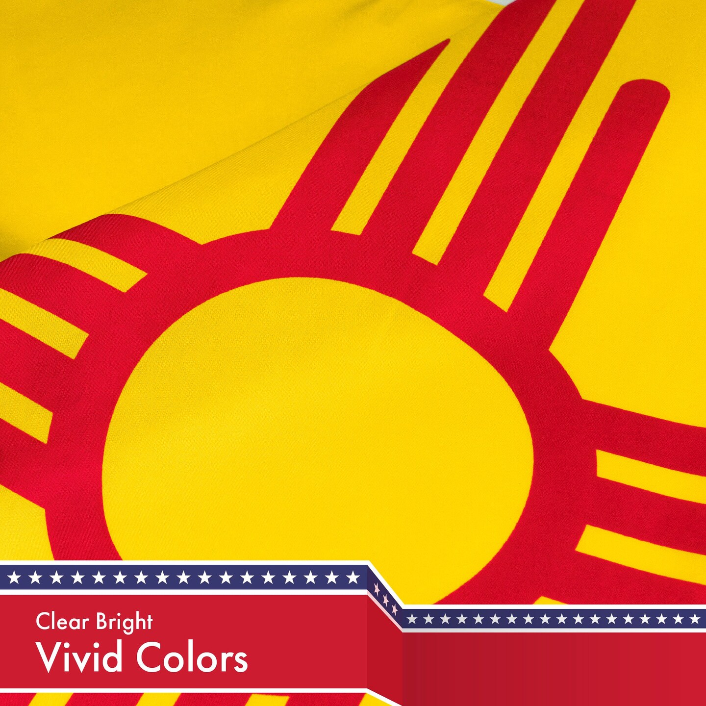 New Mexico NM State Flag 3x5 Ft 2-Pack 150D Printed Polyester By G128