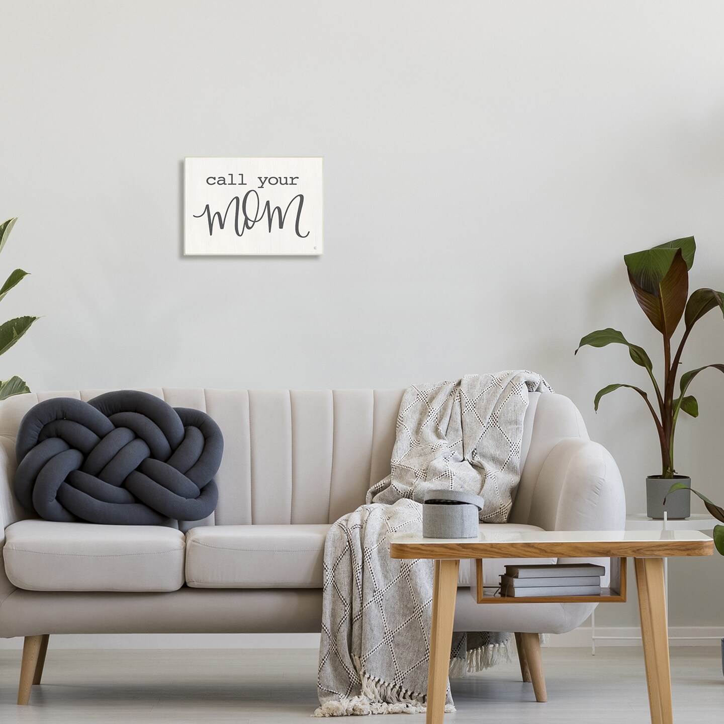 Stupell Industries Call Your Mom Phrase Wall Plaque Art