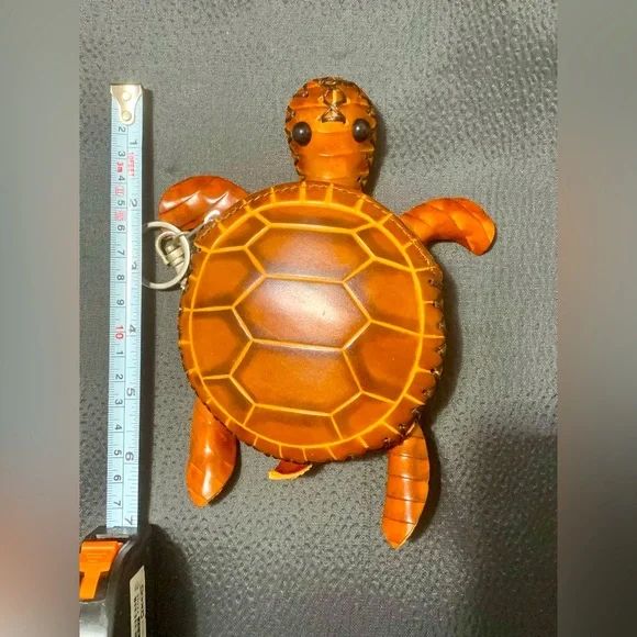 Handcrafted Leather Turtle Coin Purse New Handmade Leather Sea Turtle Coin  Purse，Coin Wallet
