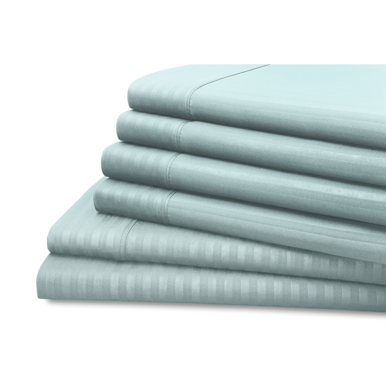 Hotel York Dobby Stripe 6-Piece Microfiber Sheet Set In Multiple Sizes/Colors