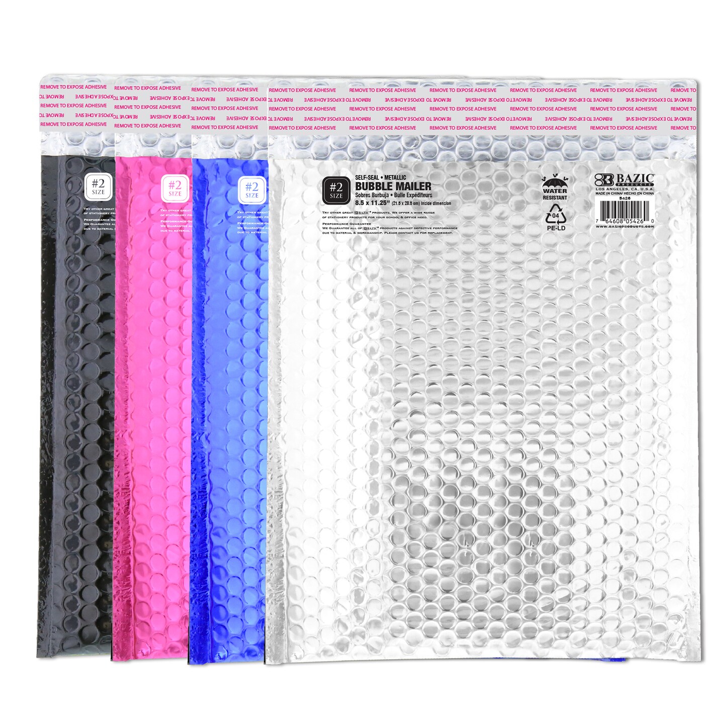 BAZIC Metallic Bubble Mailer (#2) 8.5" x 11.25"