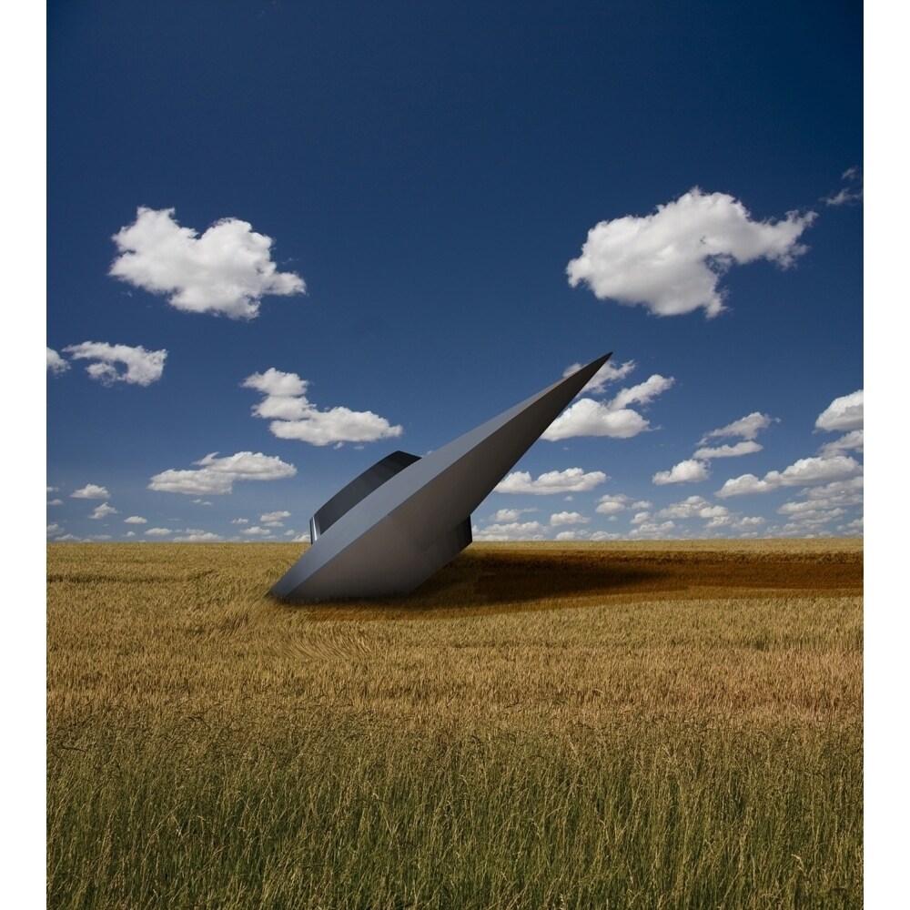 Ufo Wreck In The Field Poster Print By Bruce Rolff/Stocktrek Images