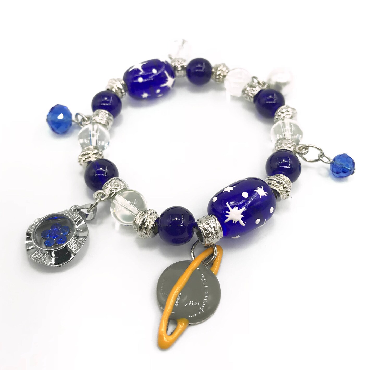 Solar System Bracelet, Galaxy Space Planet Universe Astronomy Beaded Jewelry, NASA Miniverse Charm Bracelet, Gift For Her, 4 Choices, 1 pc - image24