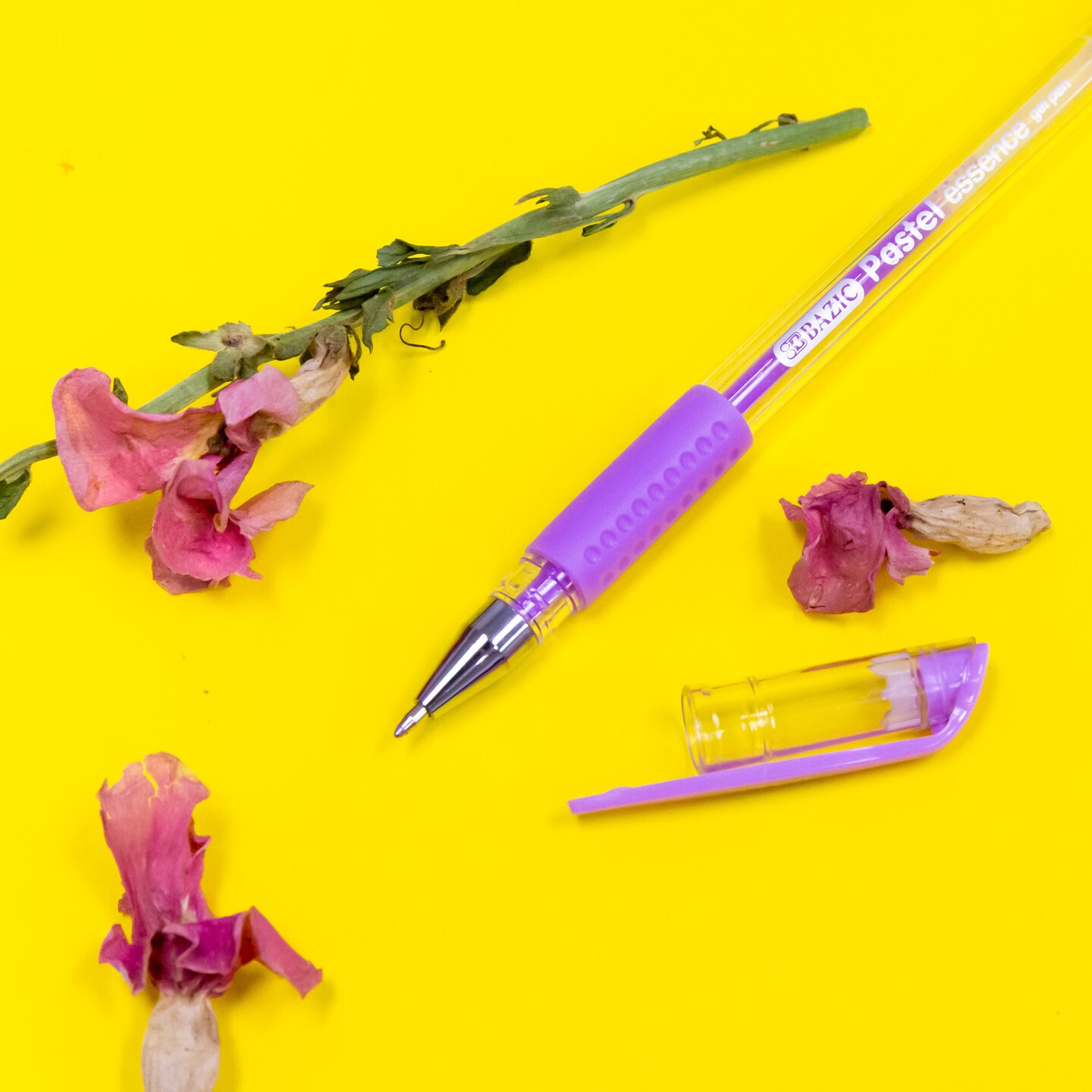 BAZIC Essence Gel Pen 6 Pastel Color w/ Cushion Grip