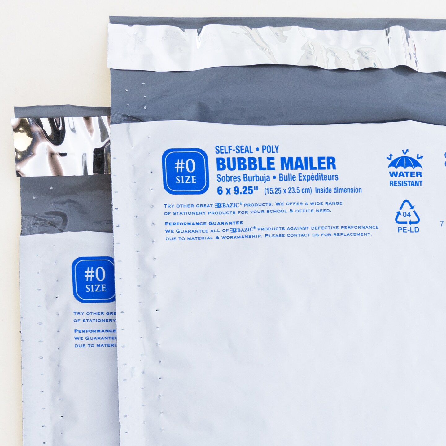 BAZIC Poly Bubble Mailer (#0) 6&#x22; x 9.25&#x22; (25/Pack)
