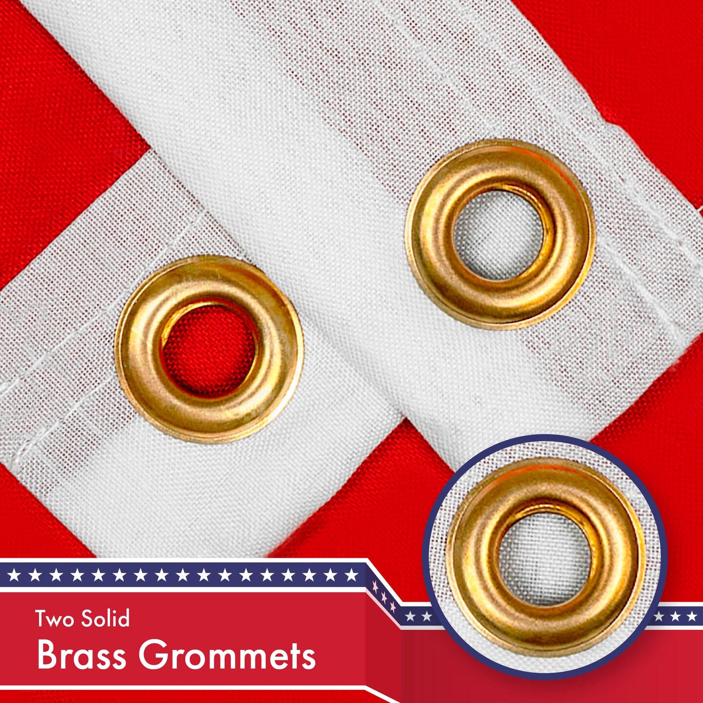 Alabama AL State Flag 3x5 Ft 2-Pack 150D Printed Polyester By G128