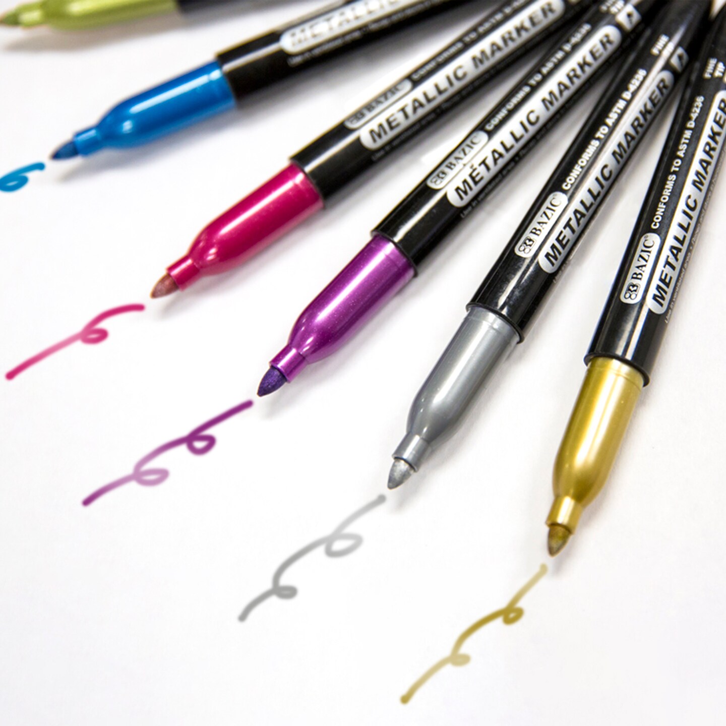 BAZIC 6 Metallic Markers