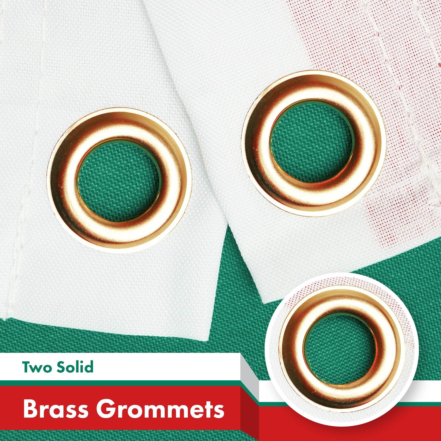 G128 5 Pack: Bulgaria Flag | 3x5 Ft | LiteWeave Pro Series Printed 150D Polyester | Country Flag, Indoor/Outdoor, Vibrant Colors, Brass Grommets, Thicker and More Durable Than 100D 75D Polyester