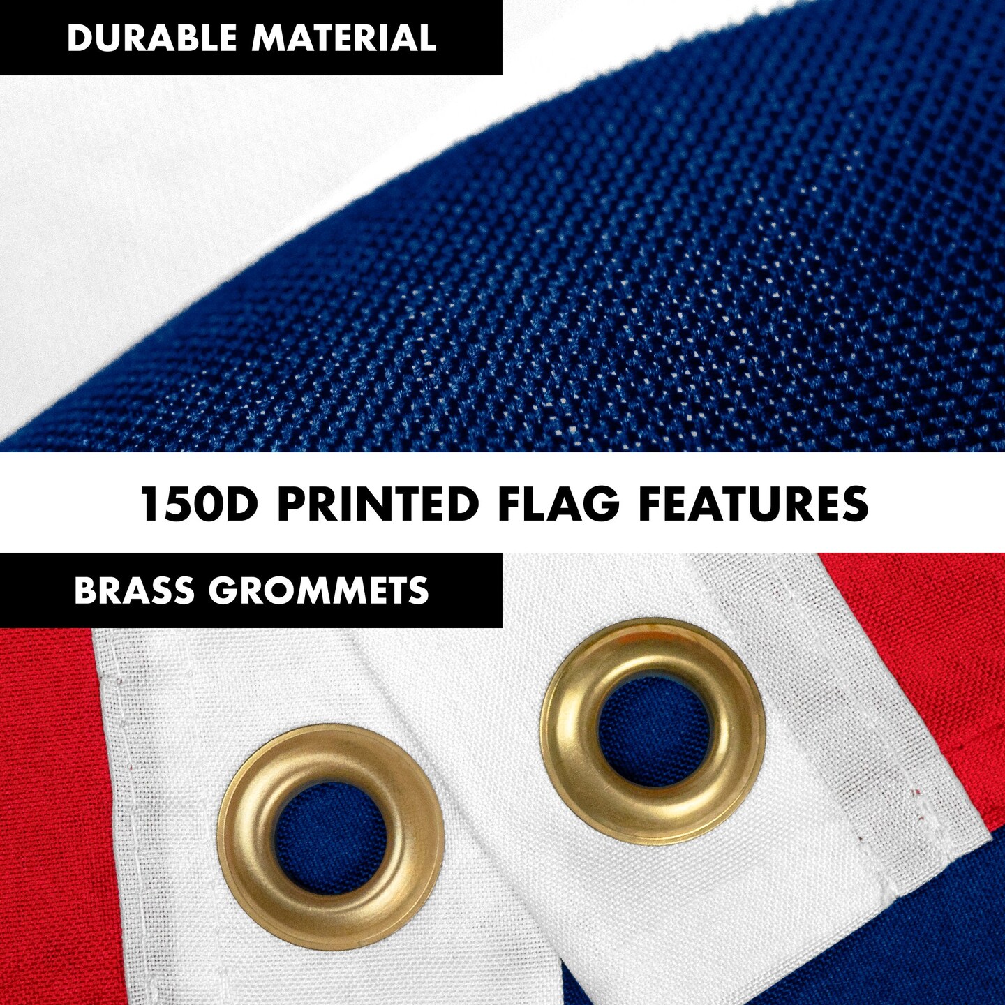 G128 Combo Pack: 6 Feet Tangle Free Spinning Flagpole (Black) Norway Norwegian Flag 3x5 ft Printed 150D Brass Grommets (Flag Included) Aluminum Flag Pole