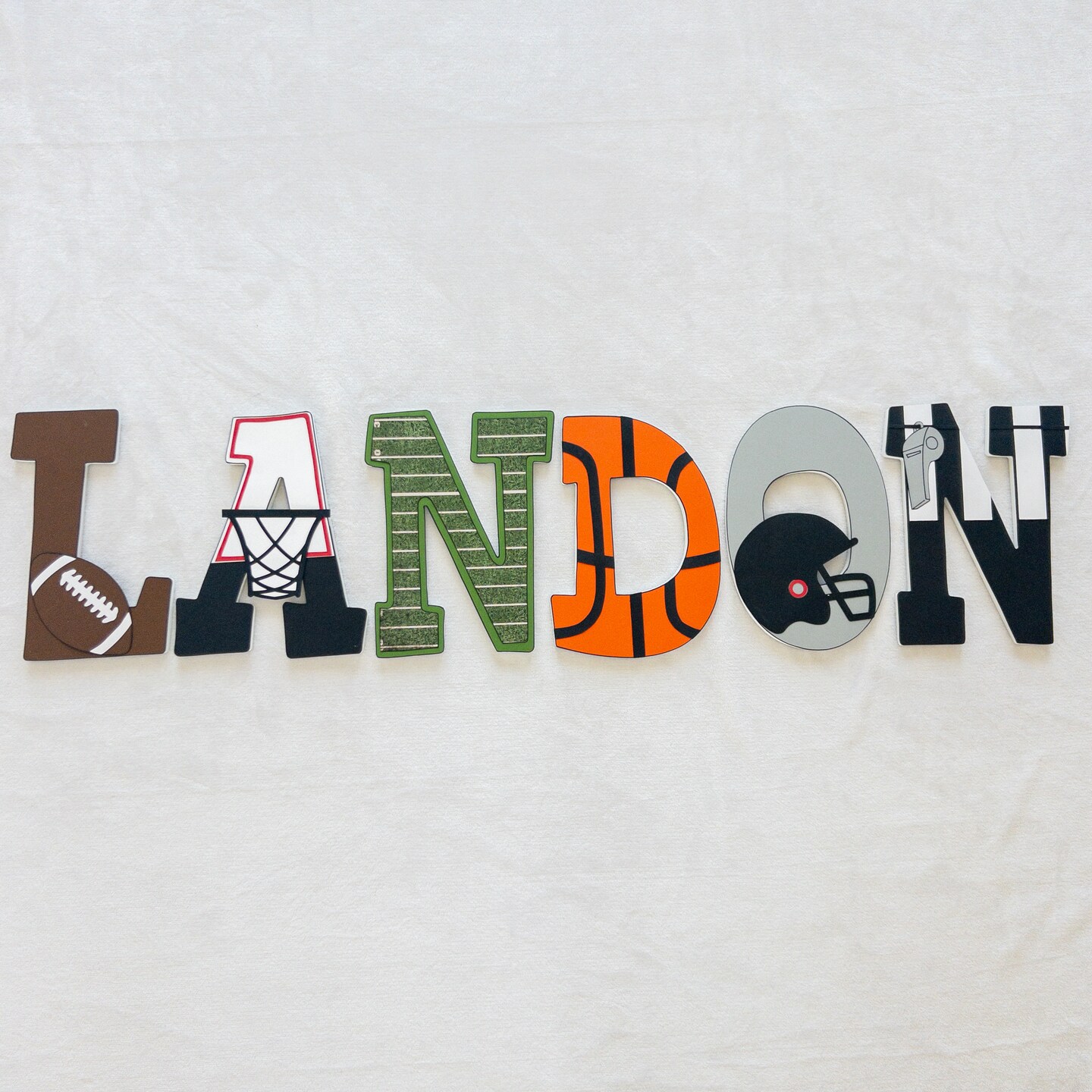 Sports Team Custom Wood Letters | MakerPlace by Michaels