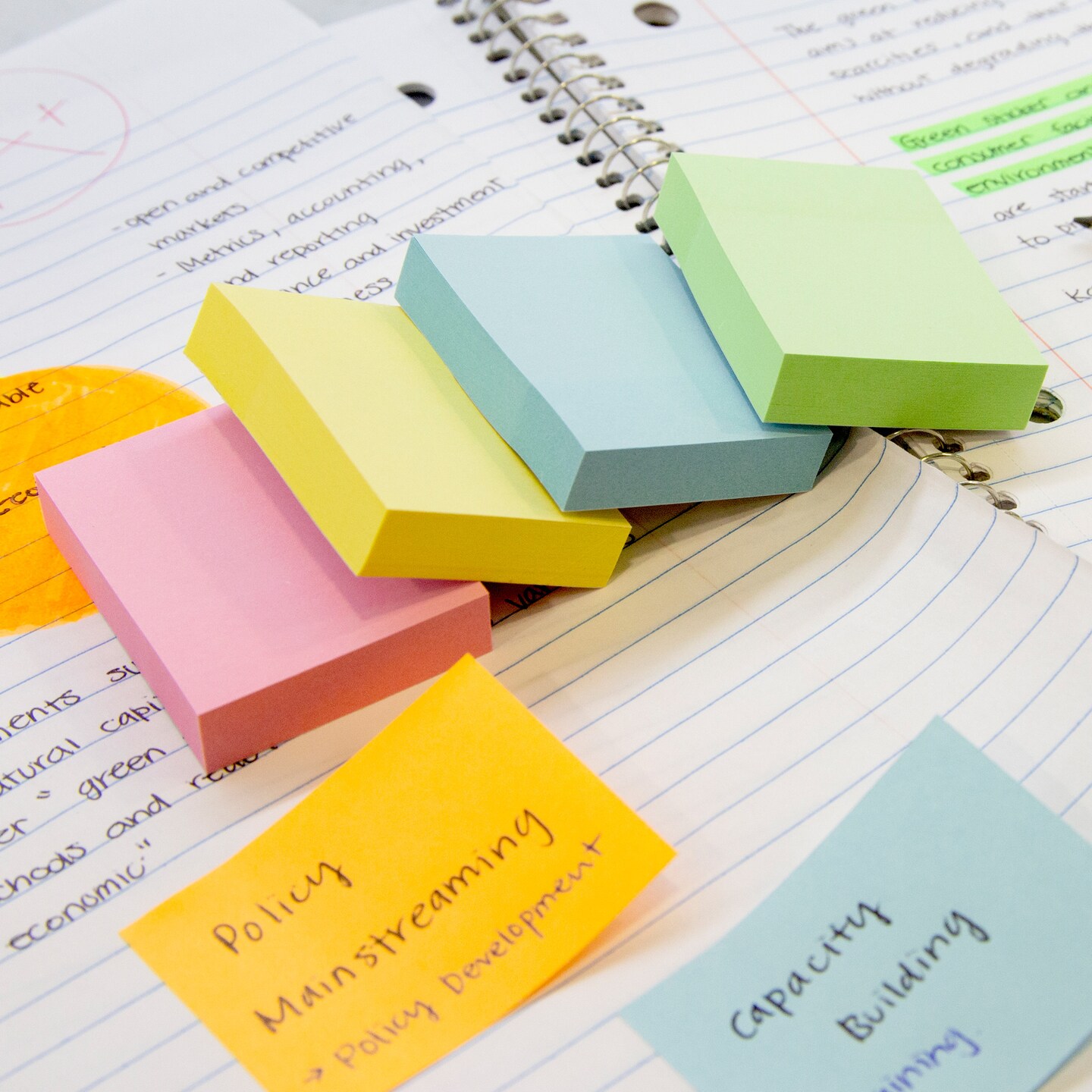 BAZIC Stick On Notes 1.5&#x22; X 2&#x22; 100 Ct. (4/Pack)