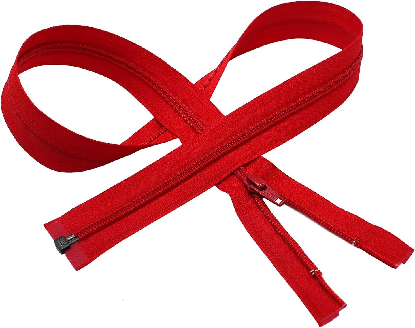 36" Light Weight Jacket Zipper ~ YKK #5 Nylon Coil Separating Zippers - 519 Hot Red (Pack of 1 Zipper)