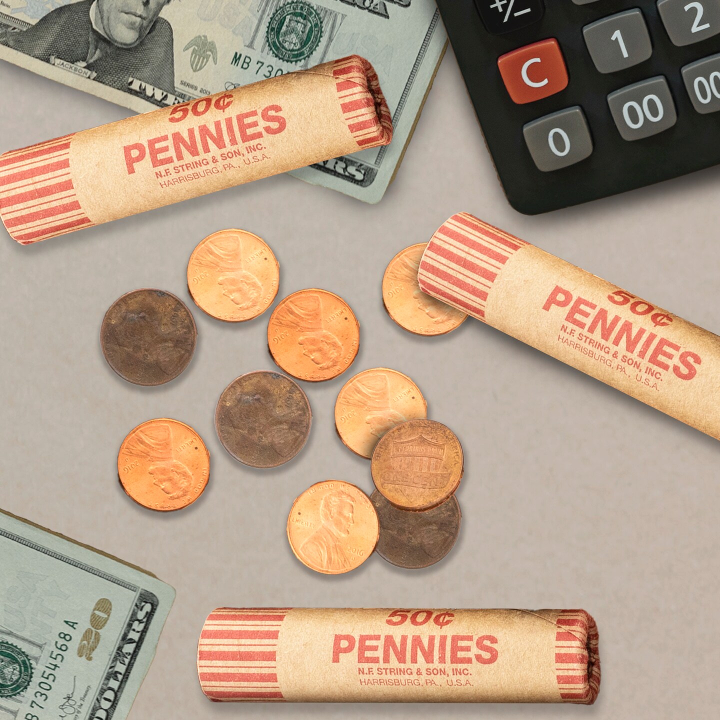 BAZIC Penny Coin Wrappers (36/Pack)
