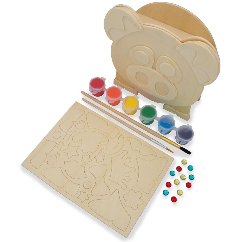 Piggy Bank Wooden DIY Craft Kit