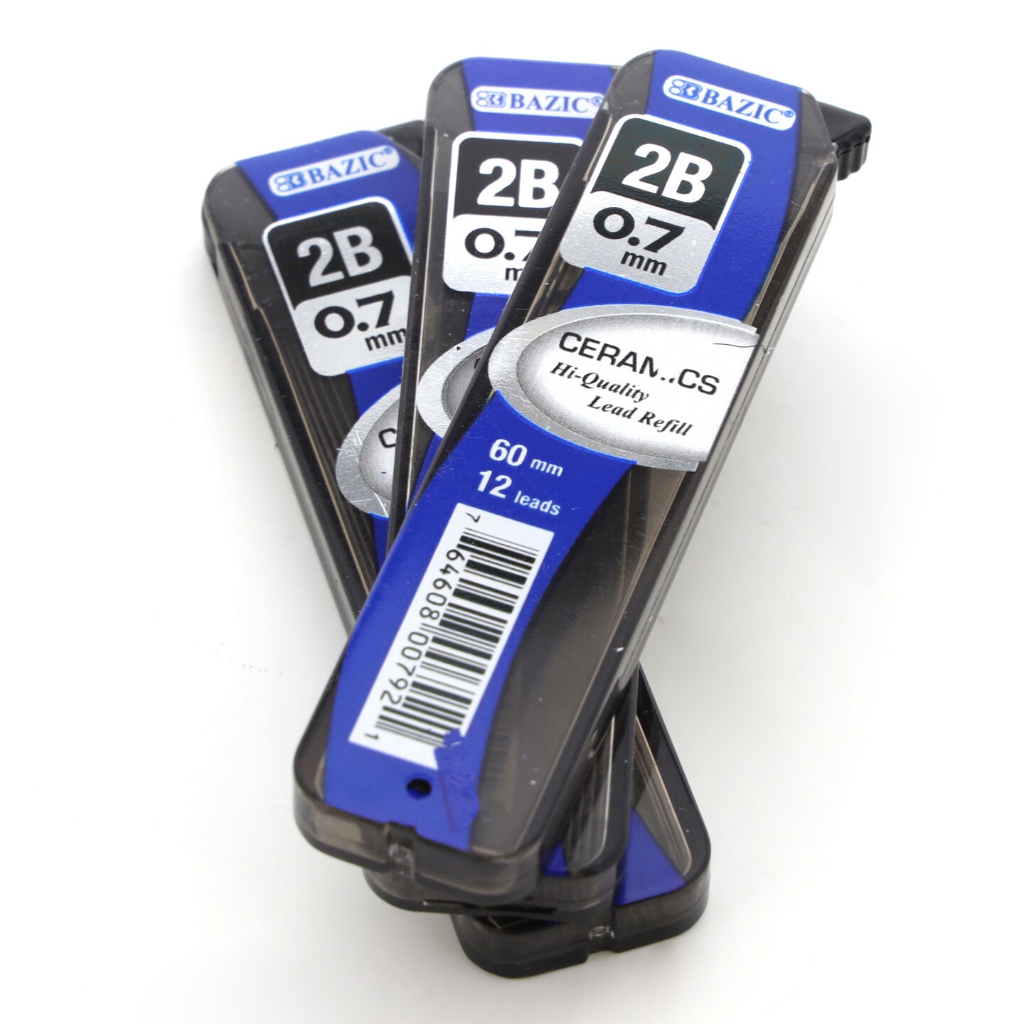BAZIC Mechanical Pencil Lead Ceramics High-Quality 0.7 mm 12Ct. (3/Pack)