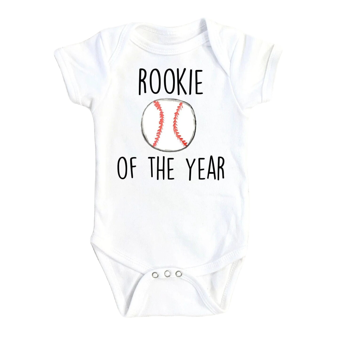 Baseball Rookie Baby Boy Girl Clothes Infant Bodysuit Funny Cute