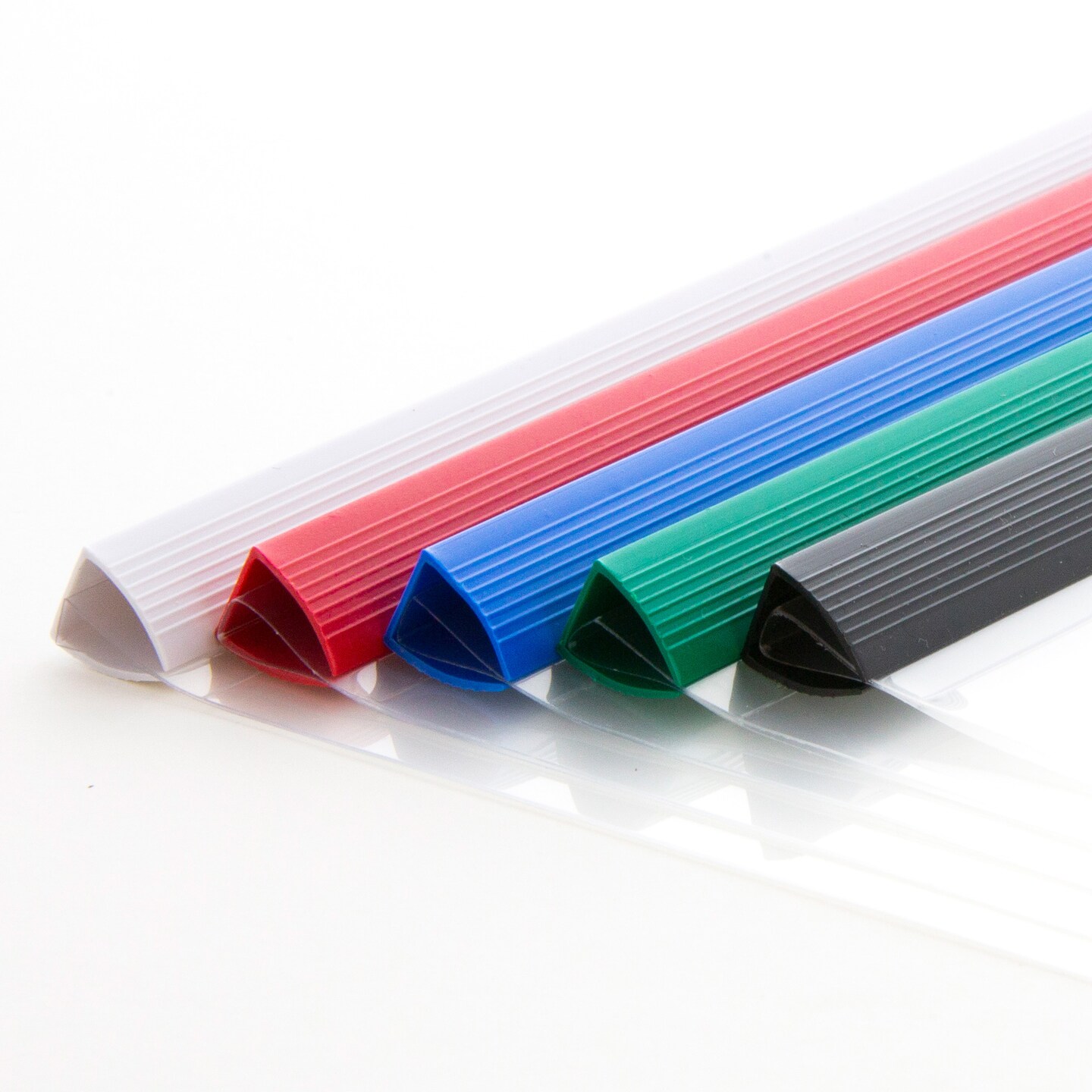 BAZIC Report Covers Clear Front w/ Sliding Bar (3/Pack)