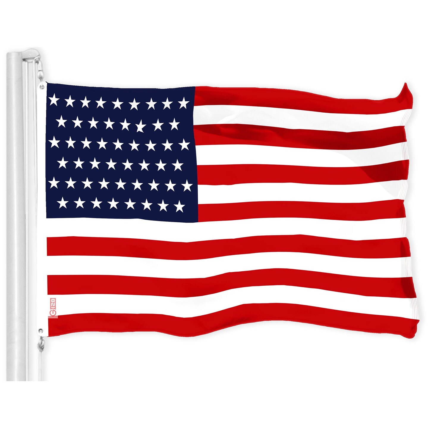 G128 Combo Pack: American USA Flag 3x5 Ft &#x26; American USA 51 Stars Flag 3x5 Ft | Both LiteWeave Pro Series Printed 150D Polyester, Brass Grommets