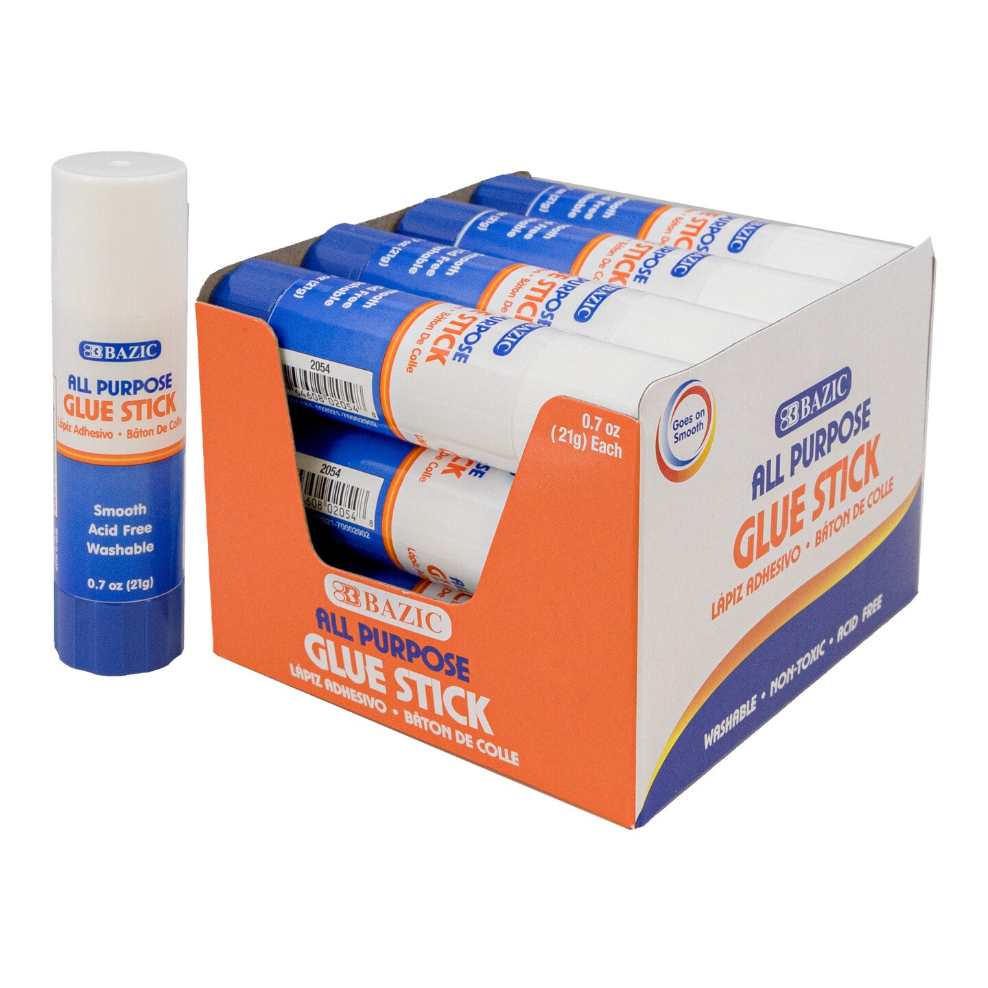 BAZIC Glue Stick Premium Pack 0.7 oz (21g) (12 Sticks)