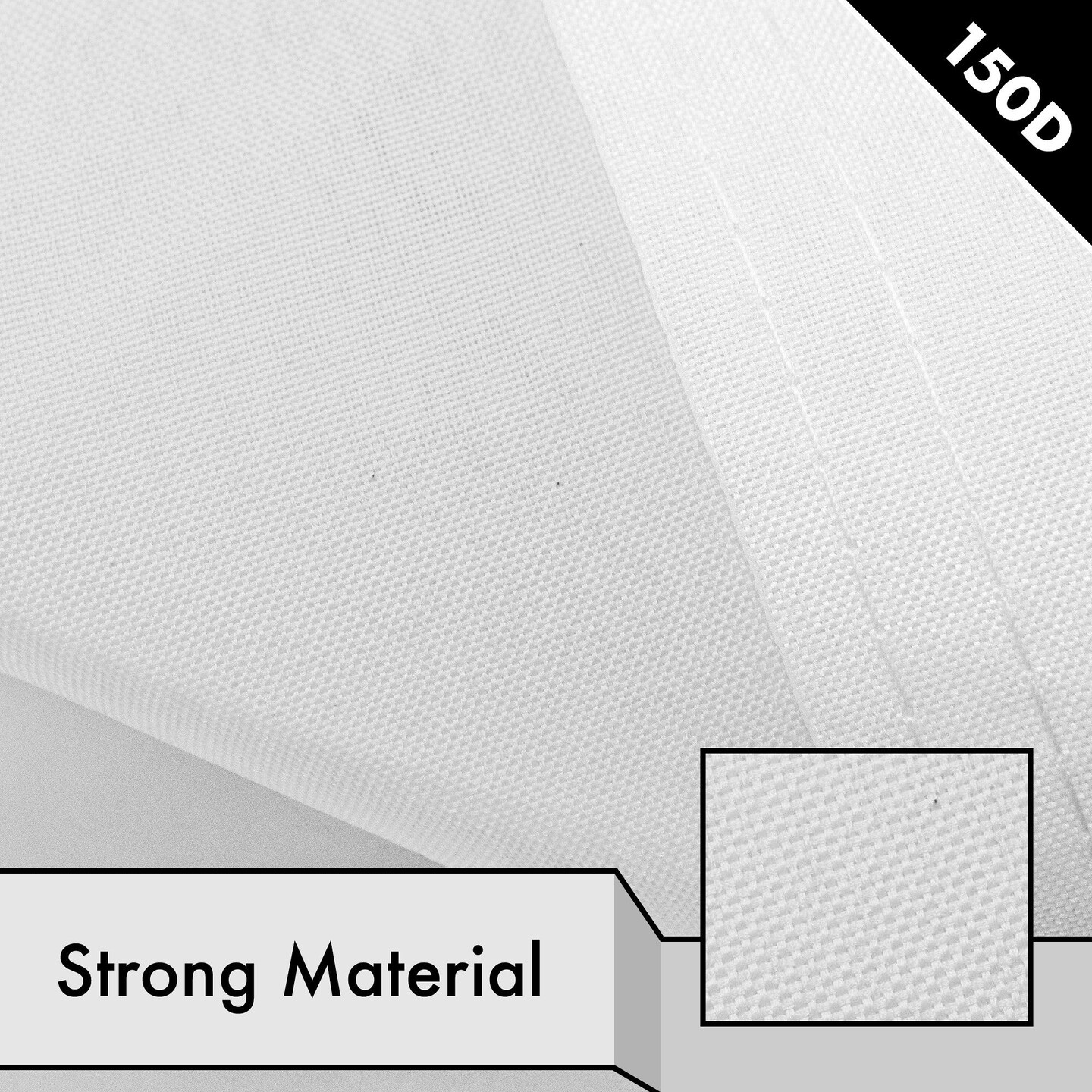 G128 2 Pack: Solid White Color Flag | 2x3 Ft | LiteWeave Pro Series Printed 150D Polyester | Indoor/Outdoor, Vibrant Colors, Brass Grommets, Thicker and More Durable Than 100D 75D Polyester