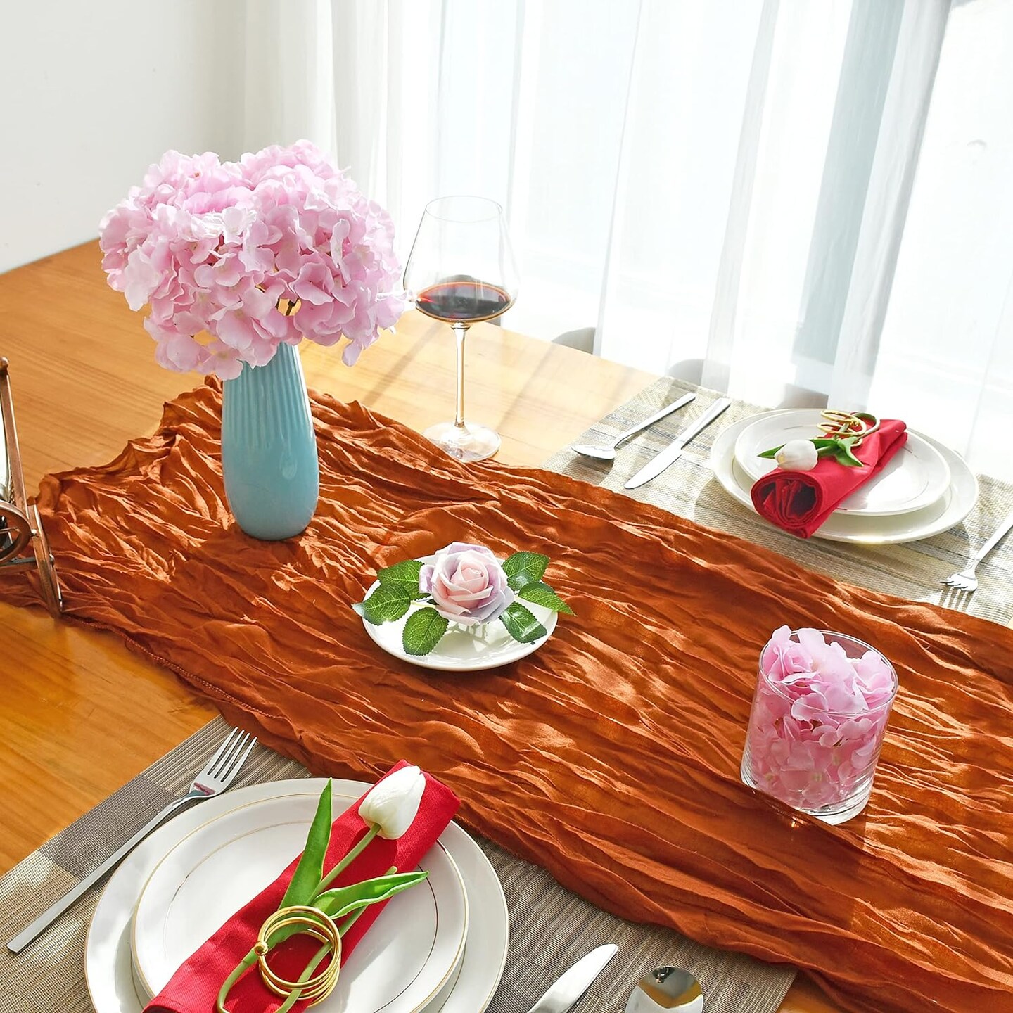 10pcs Hydrangea Silk Flower Heads: Perfect for Mother&#x27;s Day, Easter, and Weddings