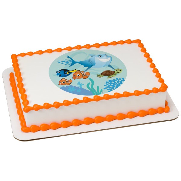 Disney and Pixar&#x27;s Finding Nemo Adventures Edible Cake Topper Image - 7.5&#x22; Round