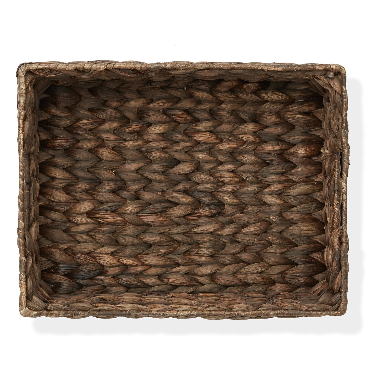 Casafield Water Hyacinth Pantry Baskets with Chalkboard Labels and Chalk Marker, Woven Storage Bin Organizers for Kitchen Shelves