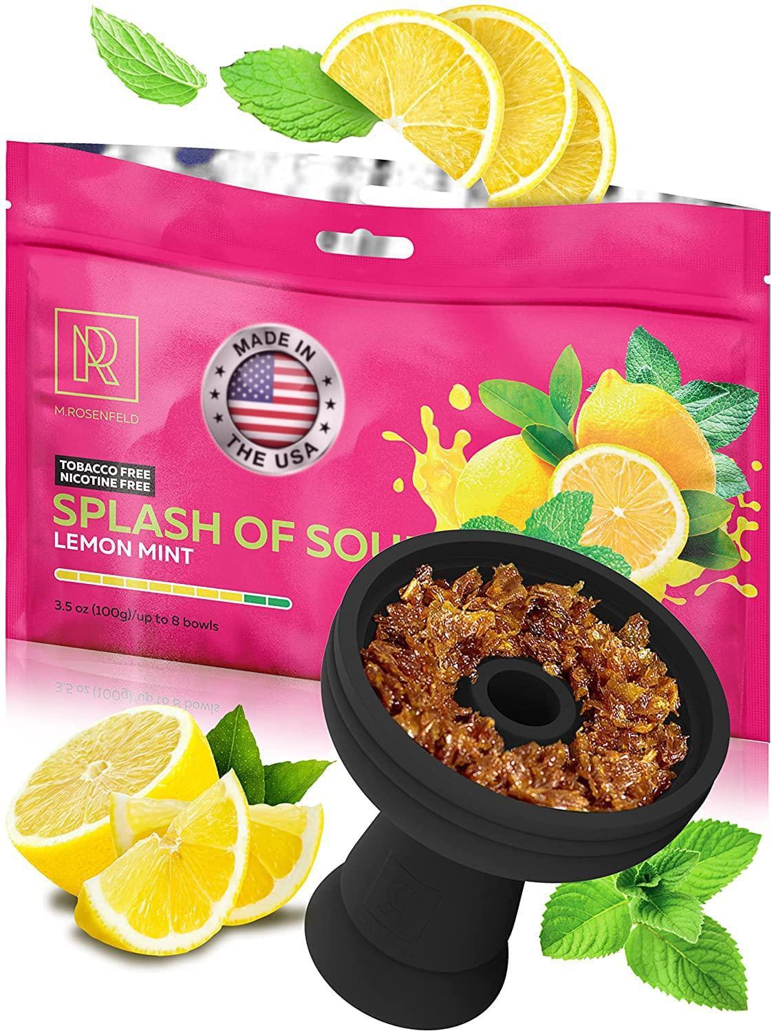 M.ROSENFELD Hookah Flavor Lemon Mint Herbal Splash of Sour 100 Gram 3.5 ...