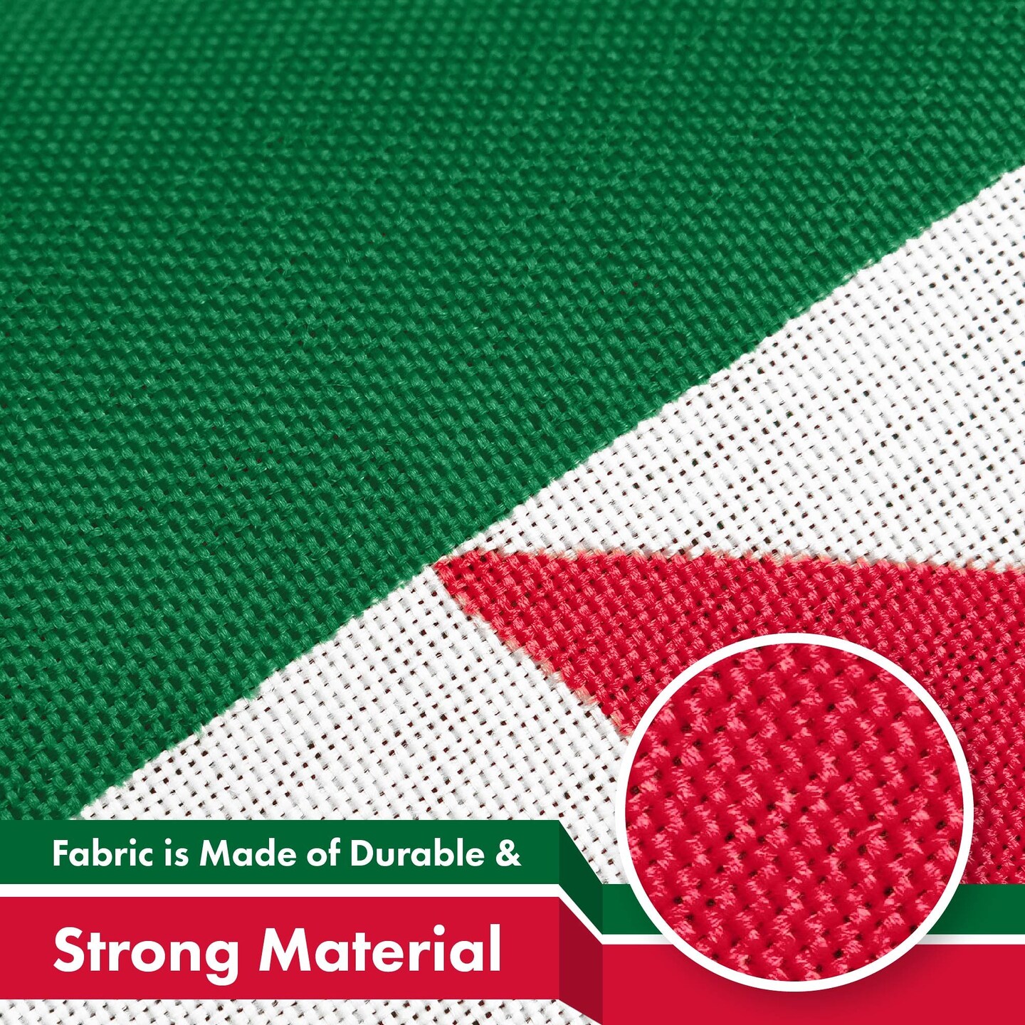 G128 3 Pack: Algeria Algerian Flag | 3x5 Ft | LiteWeave Pro Series Printed 150D Polyester | Country Flag, Indoor/Outdoor, Vibrant Colors, Brass Grommets, Thicker and More Durable Than 100D 75D Poly