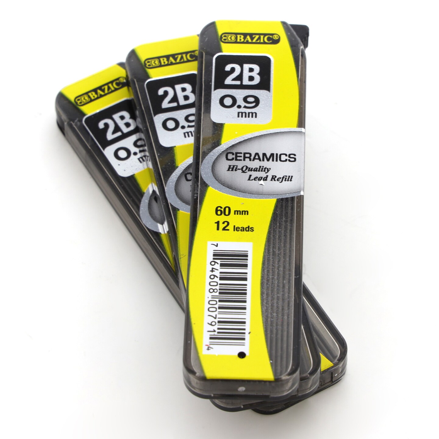 BAZIC Mechanical Pencil Lead Ceramics High-Quality 0.9 mm 12 Ct. (3/Pack)