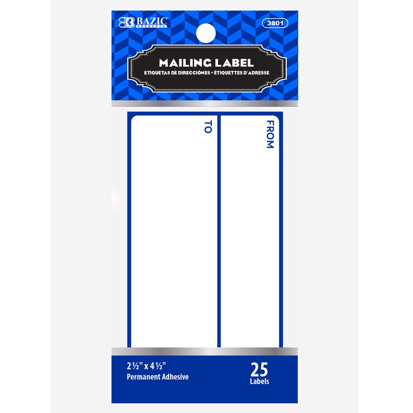 BAZIC Mailing Label (25/Pack)