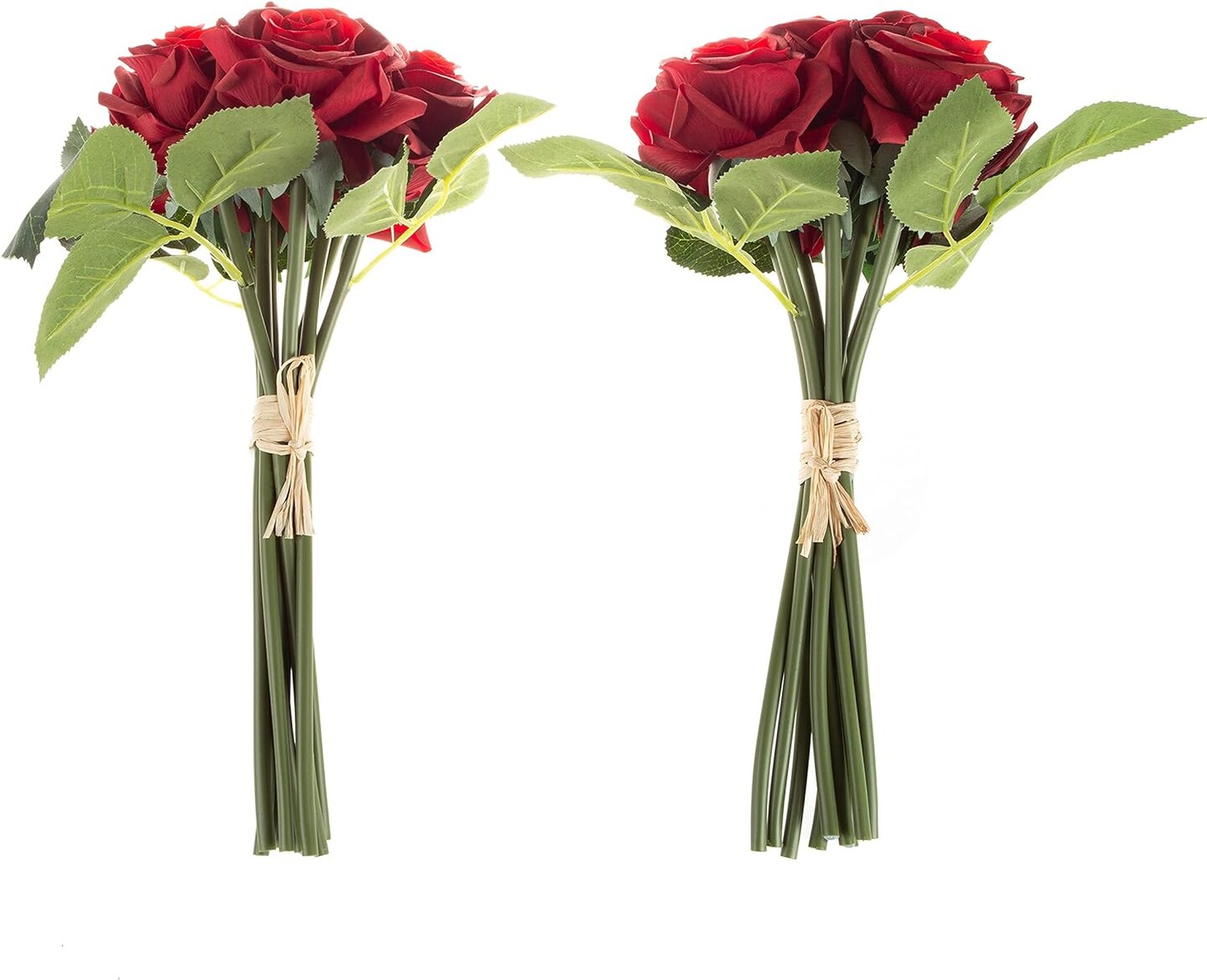 Lifelike Rose Artificial Flowers: 18-Piece Set for Elegant Decor